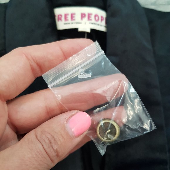 Free People Cindy Vest Waistcoat Top XS UK 6 Black Velvet Tie Event Formal BN - Picture 8 of 12